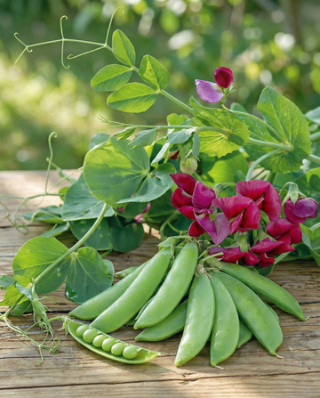 Sugar Peas Grijze Roodbloeiende Purple (Pisum sativum) – annual vegetable seeds from SeedsChoice