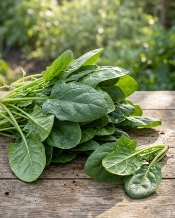 Spinach Breedblad Scherpzaad (Spinacia oleracea) – annual vegetable seeds from SeedsChoice