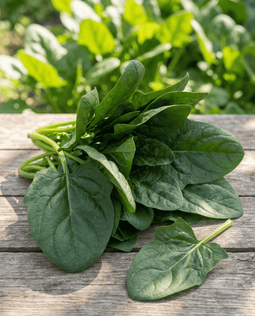 Spinat Nores Leafy (Spinacia oleracea) – frø til etårigt grønsag fra SeedsChoice