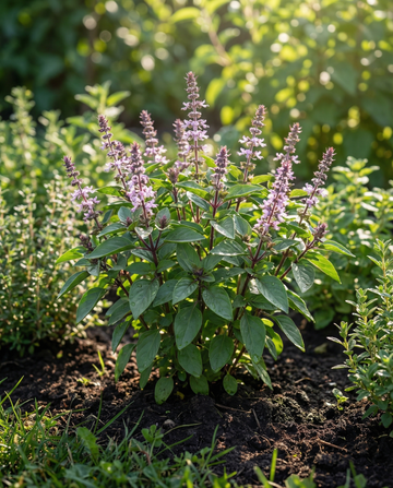 Kanelbasilikumfro (Ocimum basilicum) – økologisk enårig urt