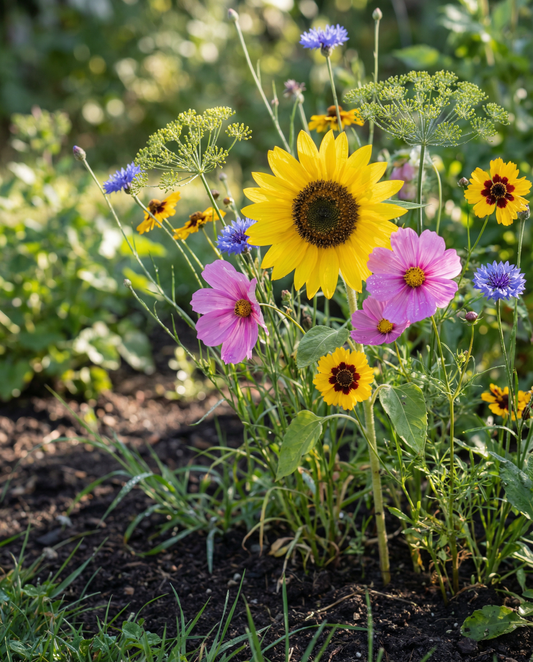 Cut Mixture Mix – økologiske årsblomsterfrø fra SeedsChoice