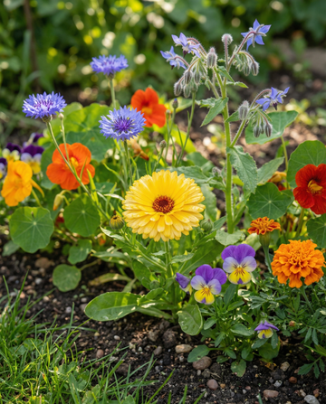 Spiselig blanding mix 2,3g pakke – økologiske ettårige blomsterfrø fra SeedsChoice