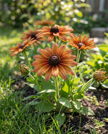 Solhat Sahara (Rudbeckia hirta) – frø til etårige blomster fra SeedsChoice