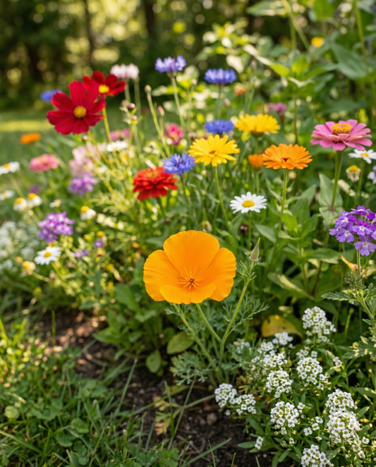 Sommerblanding til 25 m² dækning, 20 sorter – etårige blomsterfrø fra SeedsChoice