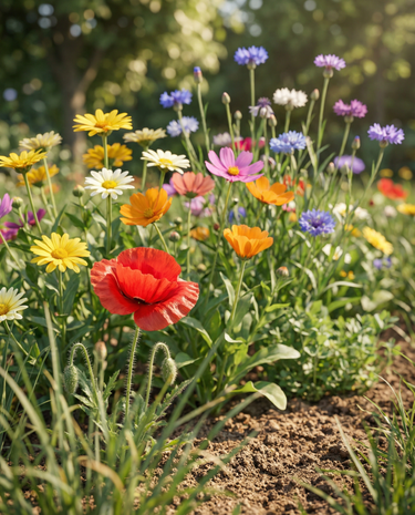 Friendly Summerflowers Mix 15m2 Pack frø – enårig blomst