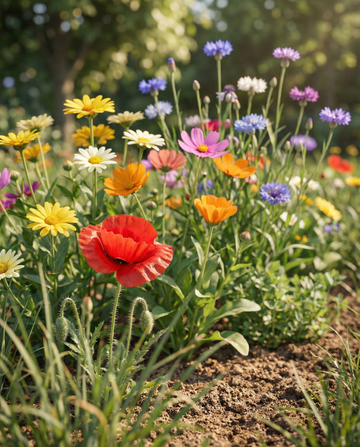 Friendly Summerflowers Mix 15m2 Pack – enårige blomsterfrø fra SeedsChoice