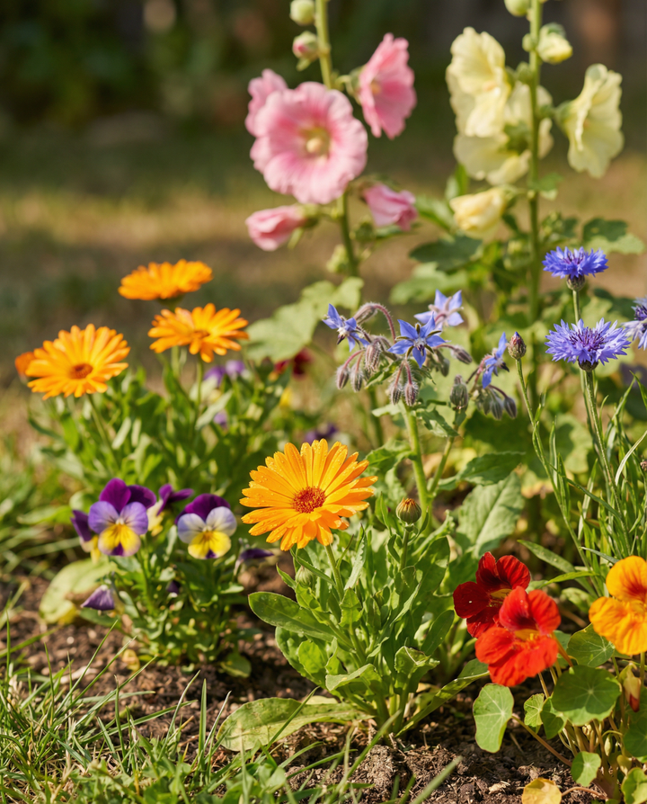 Spiselig mix 7 sorter 15m2 pakke frø – ettårig blomst