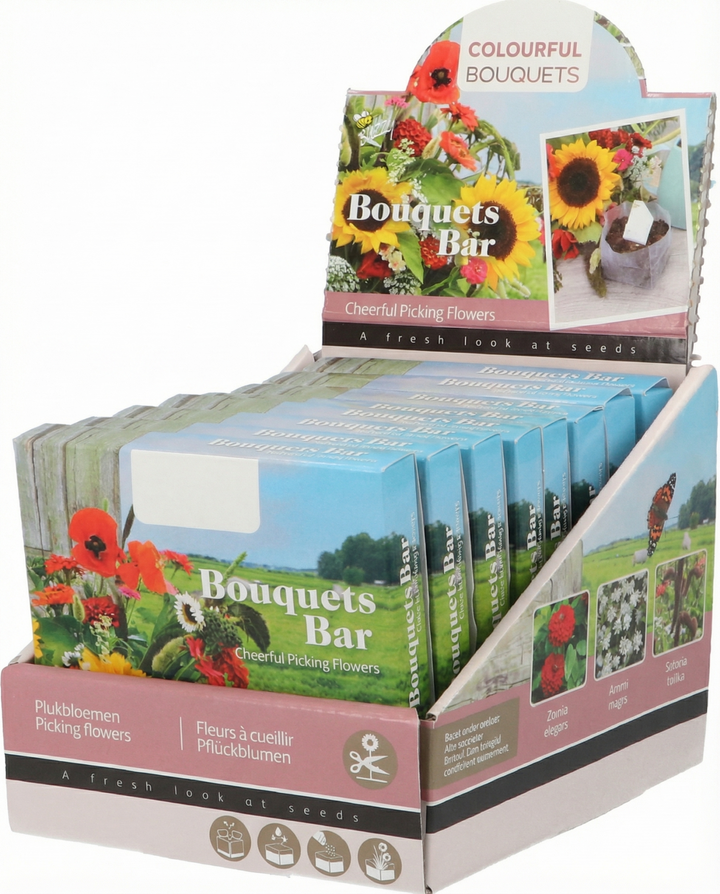 Picking Colourful Mix Bouquet Bar frø – etårigt dyrke-kit