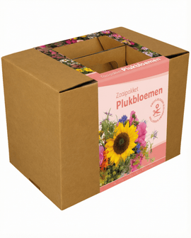 Frø til snittblomster – buketblanding, etårigt blomsterkit med sejlgarn og saks