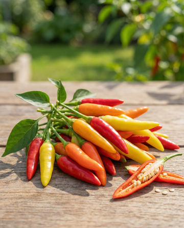 Rawit Pepper Mix (Capsicum frutescens) – frø til enårig grøntsag fra SeedsChoice