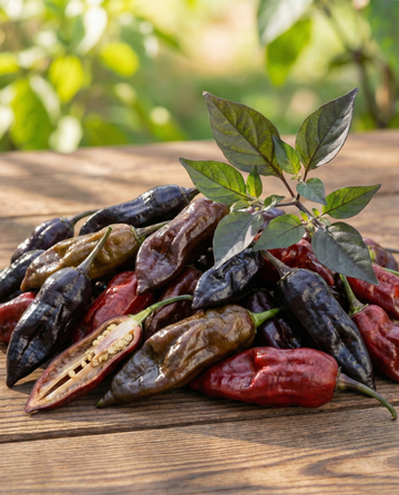 Dorset Naga Black Pepper-frø (Capsicum chinense) – etårig grøntsag
