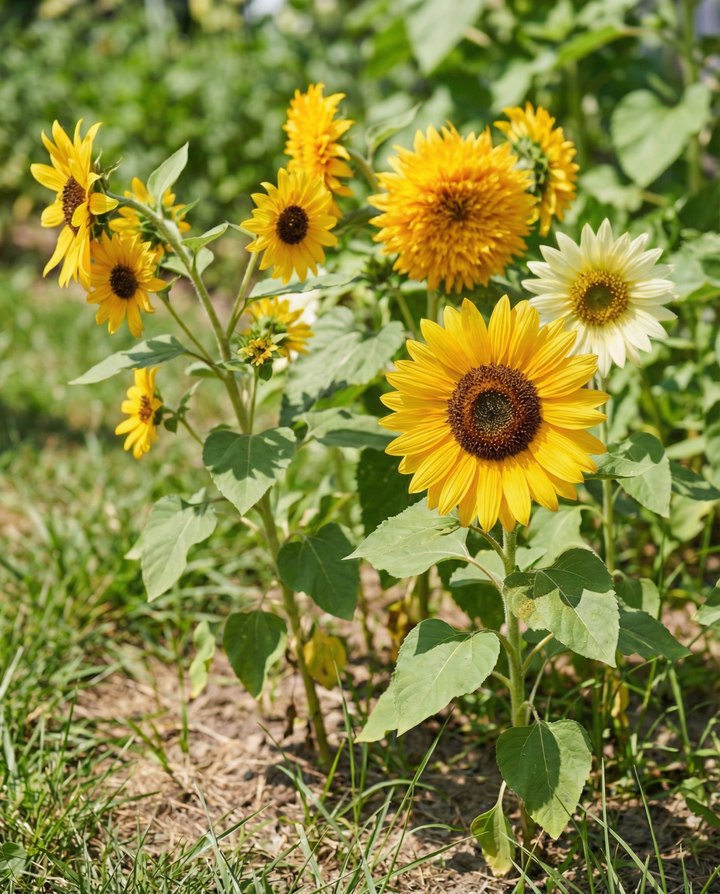 Solsikke 6 sorters samlingssæt frø (Helianthus annuus) – etårig blomst