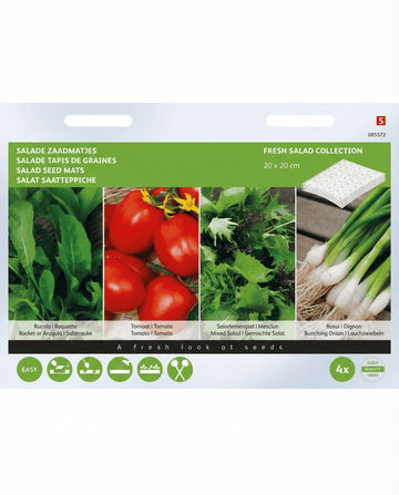 Salatmåtte Rocket 4-pak frø (Eruca sativa) – frømåtter