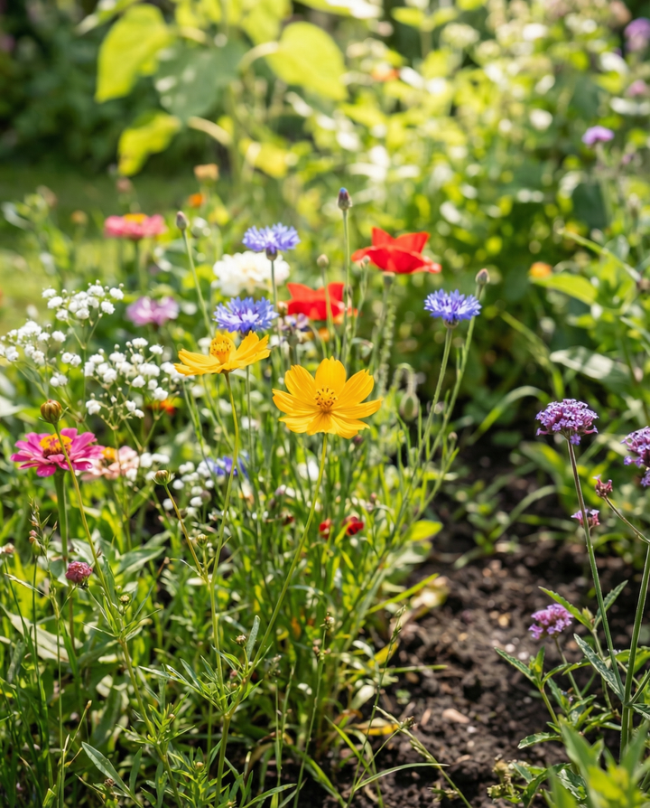 Vejkants blanding 15 m² dækning – frø til etårige blomster
