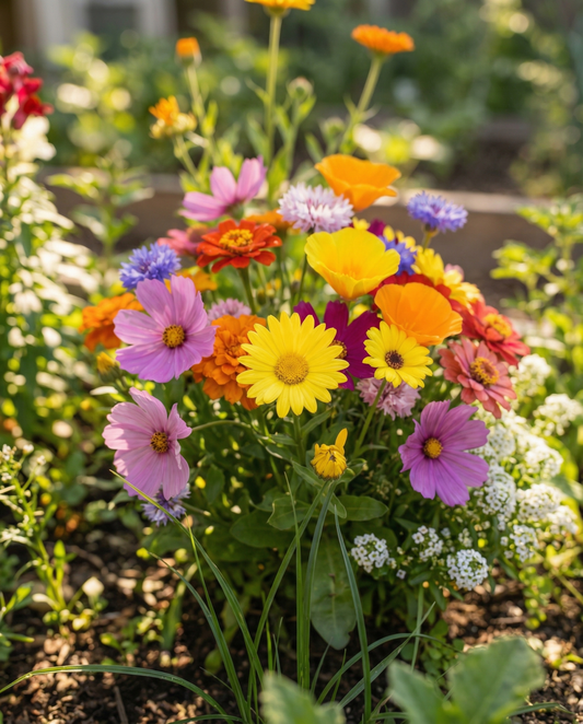 Sommerblanding til 15 m² – ryste-æske – etårige blomsterfrø fra SeedsChoice
