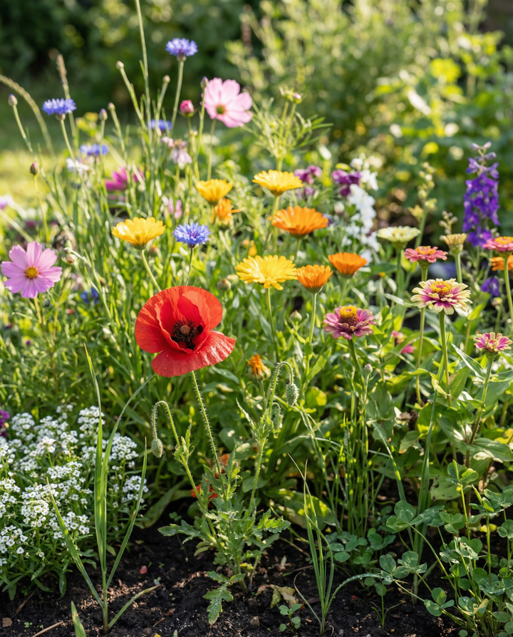 Sommerblanding 25m² Coverage Mix frø – enårig blomst