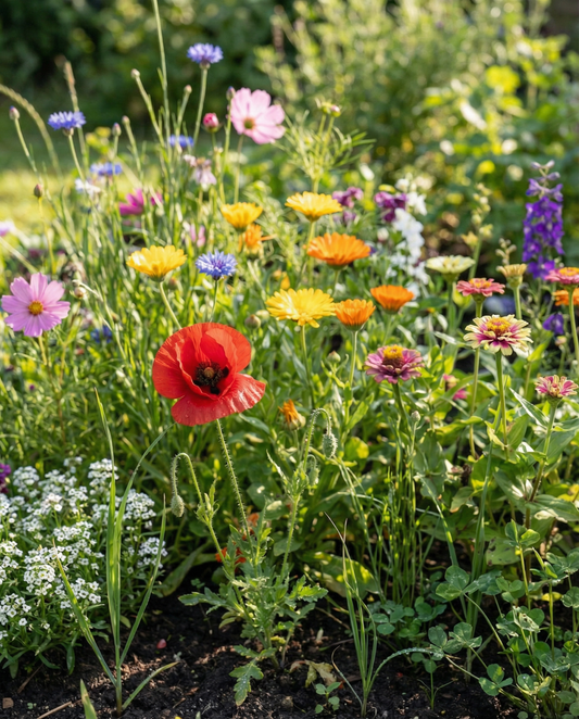 Sommerblanding 25m² Coverage Mix – enårige blomsterfrø fra SeedsChoice