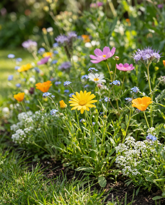 For Bees Mix 50m2 Coverage Low Growing – frø til enårige blomster fra SeedsChoice
