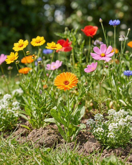 For Ladybirds Mix 50m2 Coverage – enårige blomsterfrø fra SeedsChoice