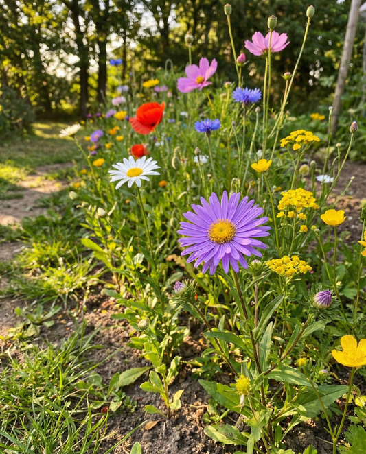 Roadside Mix 50m² lavt vedligehold 20 sorter – blomsterfrø fra SeedsChoice