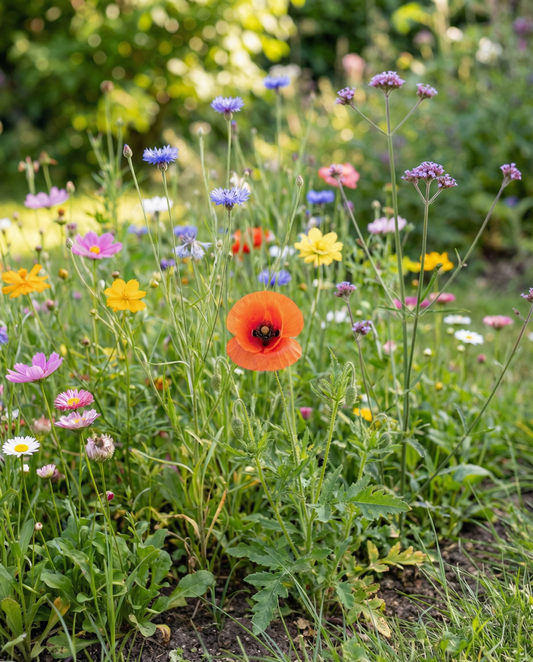 Summer Mix Shaker Box 50m2 Coverage – enårige blomsterfrø fra SeedsChoice