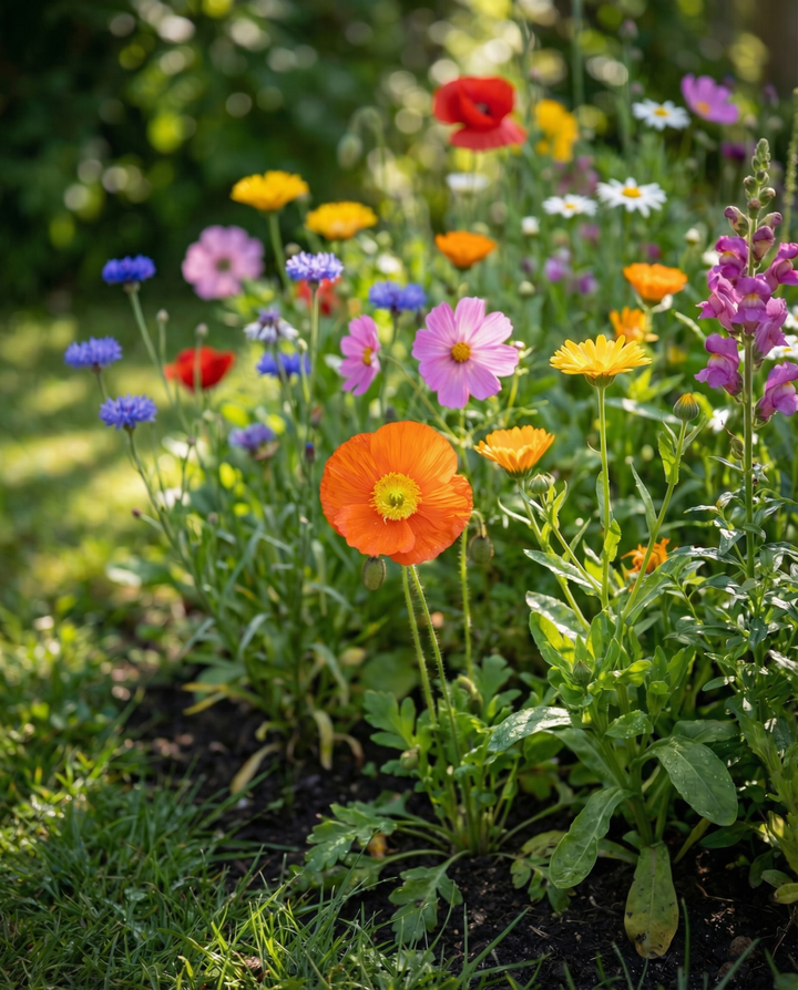 Sommerblanding til 100 m² dækning – 400 g pakke frø – etårige blomster