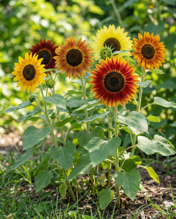 Ornamental Sunflower Multicolor Mix (Helianthus annuus) – annual flower seeds from SeedsChoice