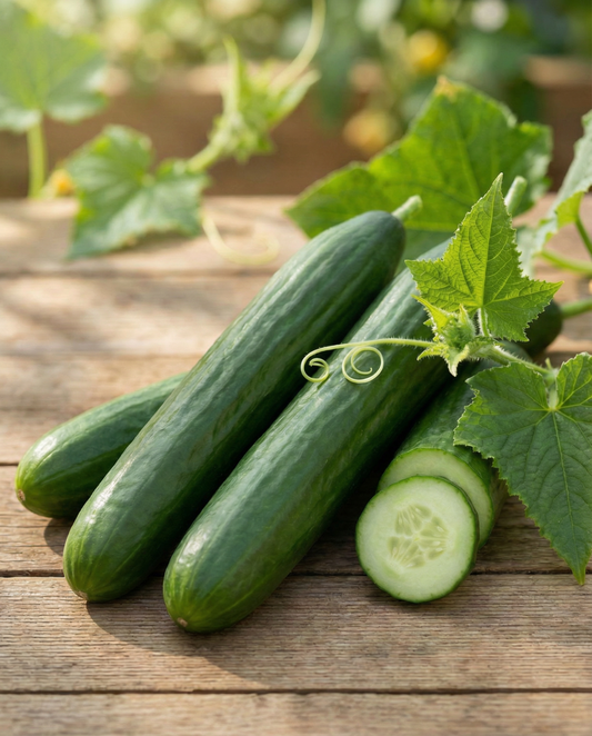 Agurk Improved Telegraph (Cucumis sativus) – frø til enårig grøntsag fra SeedsChoice