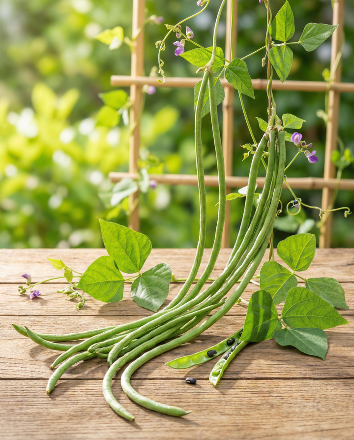 Long Yard Bean Blackseeded frø (Vigna sesquipedalis) – enårigt grøntsag