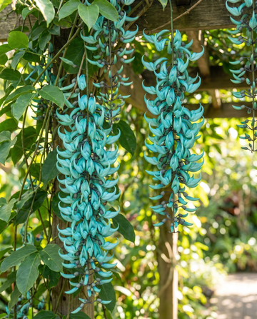 Jade Vine turkis klatrerfrø (Strongylodon macrobotrys) – klatrer